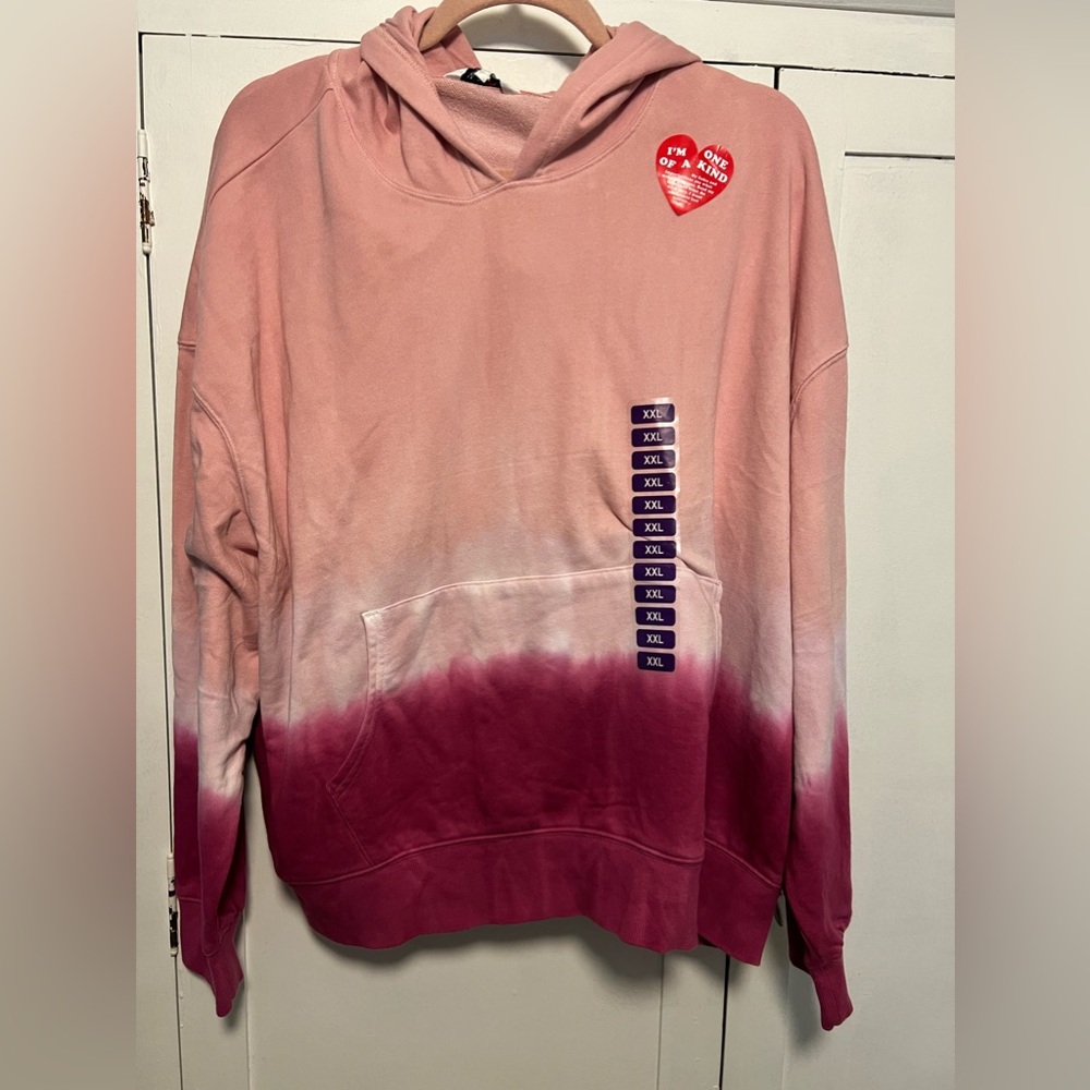 Wild Fox Ombré pink hoodie